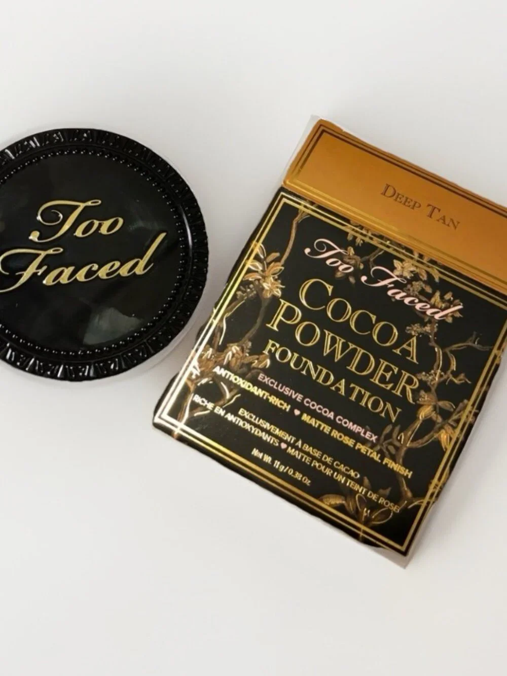 Too Faced‎ Cocoa Powder Foundation Deep Tan 0.38 oz New In Box